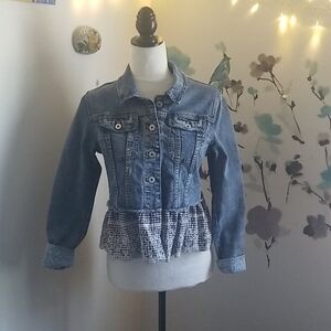 🦋🦋Anthropologie pilcro eyelet denim Jacket